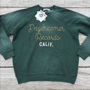 Daydreamer Records Rope Vintage Sweatshirt Sun Faded Green revolve size Small